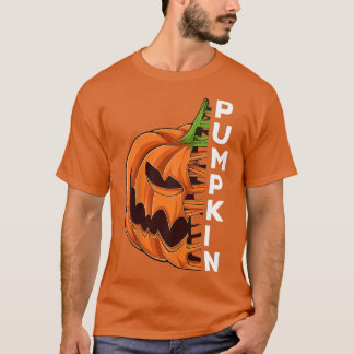 T-shirt Citrouille Lazy Halloween Costume d'effroi Déplais