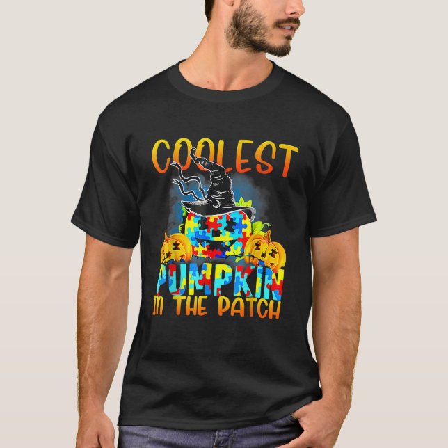 T-shirt Citrouille le plus frais dans le Patch amusant Coo (Devant)