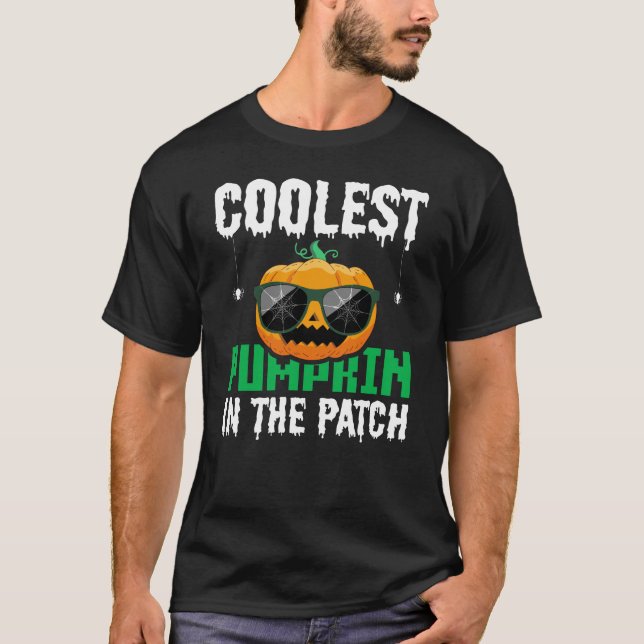 T-shirt Citrouille le plus frais dans le Patch cadeau Hall (Devant)
