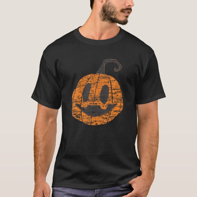 T-shirt Citrouille le plus froid dans le Patch Jack-o'-lan (Devant)