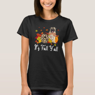 T-shirt Citrouille Léopard Qui Tombe C'est L'automne Les G