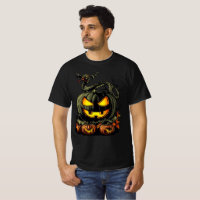 Citrouille maléfique avec l'œuvre d'art Halloween