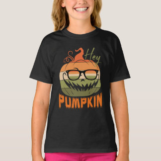 T-shirt citrouille mignon Halloween - hey design citrouill