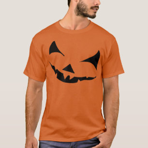 T-shirt Citrouille Monster Scary JackOLantern Face Hallowe