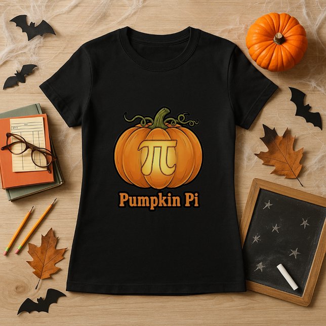 T-shirt Citrouille Pi Funny Halloween Math Lover Enseignan (Créateur téléchargé)