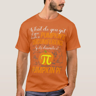 T-shirt Citrouille Pi Jour Math Lover Diamètre de circonfé