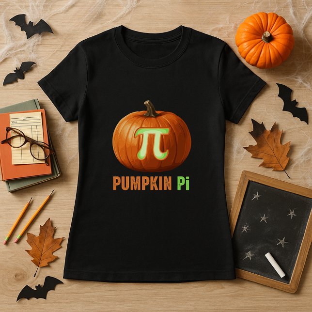 T-shirt Citrouille Pi Math Enseignant Halloween (Créateur téléchargé)