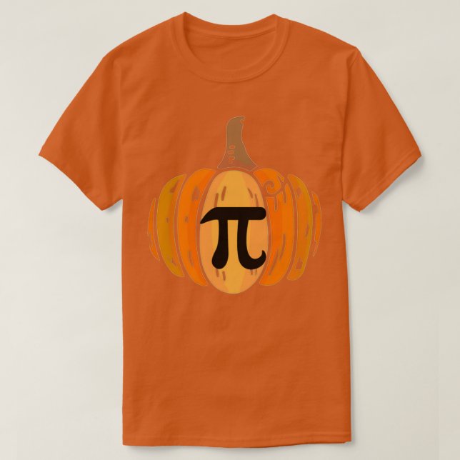 T-shirt Citrouille Pi Math Halloween Thanksgiving (Design devant)