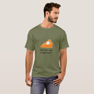 T-shirt Citrouille Pie : Slogan personnalisable