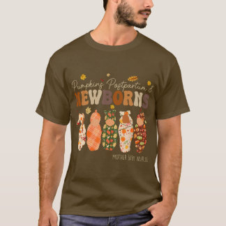 T-shirt Citrouille post-partum nouveau-nés automne mère bé