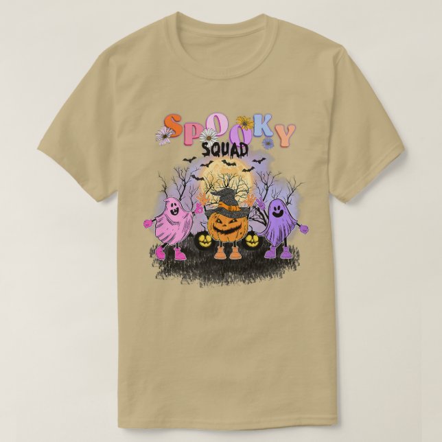 T-shirt Citrouille Premium de l'escadron éffrayant d'Hallo (Design devant)