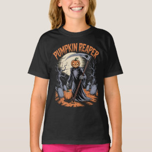 T-shirt Citrouille Reaper gothique Halloween Citrouille Éf