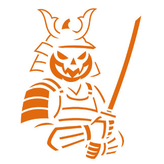 T-shirt Citrouille Samurai Halloween Design | Guerrier éff