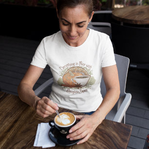T-shirt Citrouille Spice Café Vintage Vibes Design