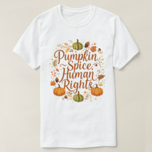 T-shirt Citrouille Spice Droits de l'Homme Automne Design