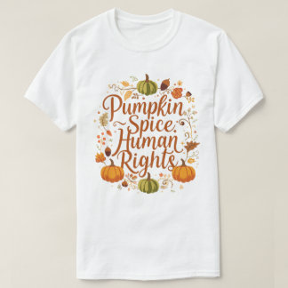 T-shirt Citrouille Spice Droits de l'Homme Automne Design 