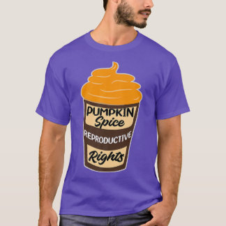 T-shirt Citrouille Spice Droits de reproduction Messy Bun 