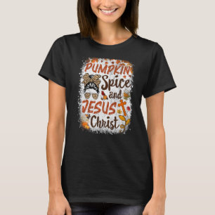 T-shirt Citrouille Spice Et Jésus Christ Cute Fall Café