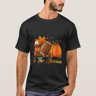 T-shirt Citrouille Spice Football C'Est La Saison Automne 