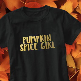 T-shirt Citrouille Spice Girl Slogan Funny thème automne T