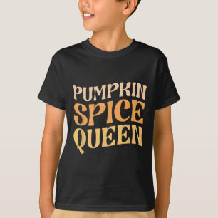 T-shirt Citrouille Spice Queen PSL Coffee Lover Retro Fall