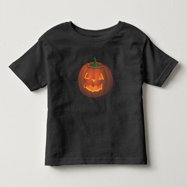 T-shirt Citrouille Toddler Halloween Toddler Shirt (Devant)