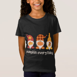 T-Shirt Citrouille Tout mignon automne Gnomes automne auto