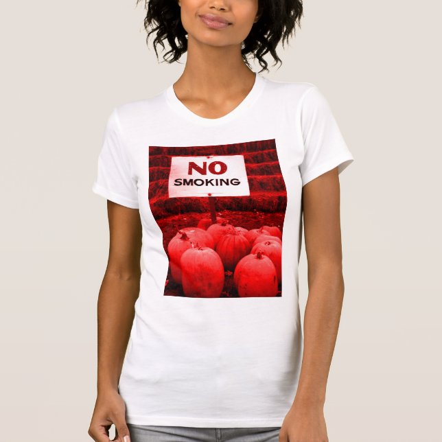 T-shirt Citrouilles anti-tabac - Tint rouge (Devant)