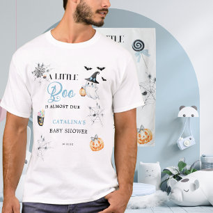 T-shirt Citrouilles de fête Candy Little Boo Bleu