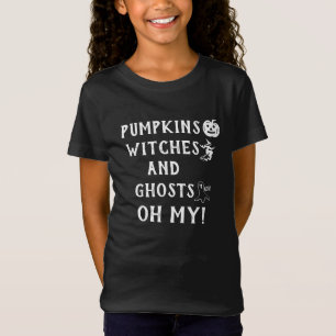 T-Shirt Citrouilles Drôles Sorcières Fantômes Oh Mon Dieu 