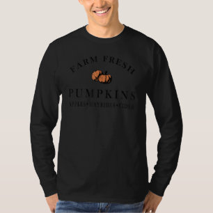 T-shirt Citrouilles fraîches de la ferme Automne Saison Ma