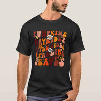T-shirt Citrouilles rétro Hayrides Cidre de pomme en chute