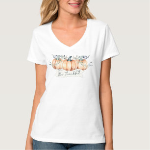 T-shirt Citrouilles Rustiques Aquarelle