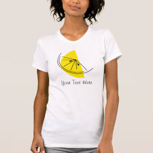T-shirt Citrus Lemon 'Your Text' Ladies