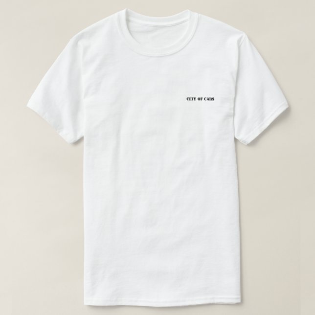 T-shirt City of Cars - Urban Street Graphic Tee (Design devant)