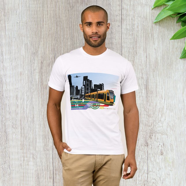 T-Shirt City Tram Mens (Créateur téléchargé)
