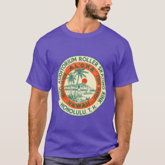 T-shirt Civic Auditorium Roller Skating Rink Hawaii Roller