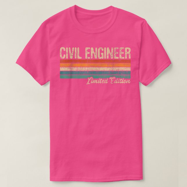 T-shirt Civil Engineer Ltd EditionBridge Builder Engineeri (Design devant)