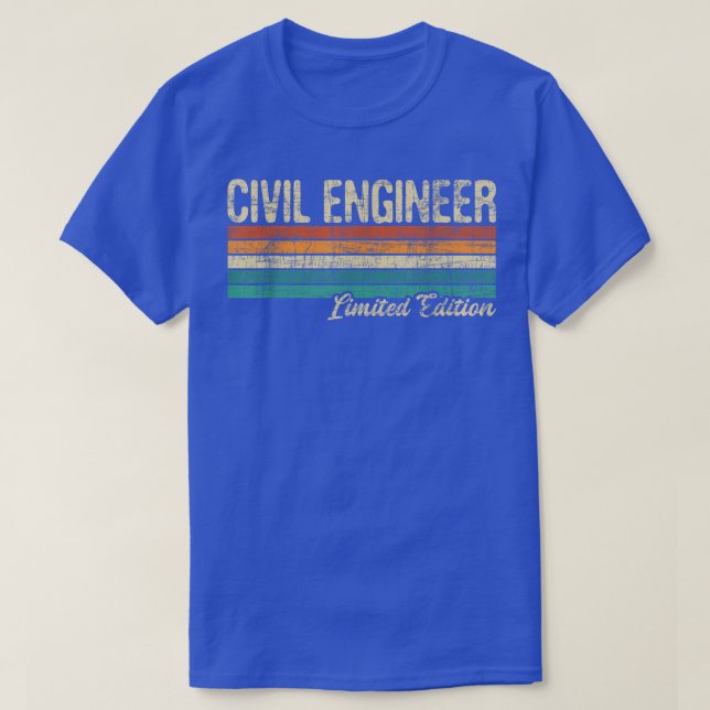 T-shirt Civil Engineer Ltd EditionBridge Builder Engineeri (Design devant)
