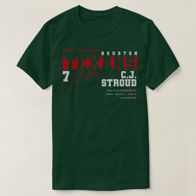 T-shirt CJ Stroud Texans 2023 (Design devant)