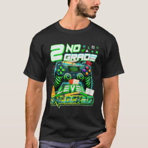 T-shirt Ck À l'école Niveau 2e année Débloqué Gamer Premie