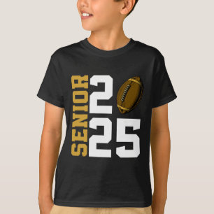 T-shirt Cl De 2025 Graduation Senior Footll Joueur Garçons