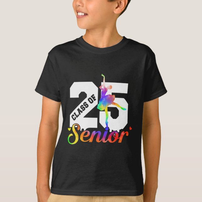 T-shirt Cl Of 2025 Danse Diplômé Senior 2025 (Devant)