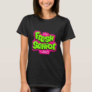 T-shirt Cl Of 2025 Senior Fresh 90s Retro Tv Style Graduat