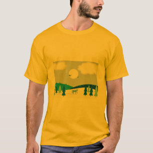 T-shirt Clair de lune hivernal.