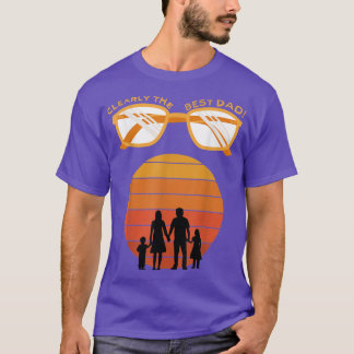 T-shirt Clairement le meilleur papa, cadeau simple, Fête d