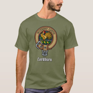 T-shirt Clan Cockburn Crest sur Tartan