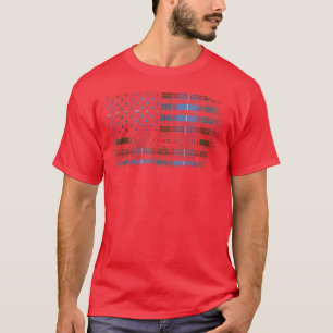 T-shirt Clan Congilton Scottish tartan drapeau américain k