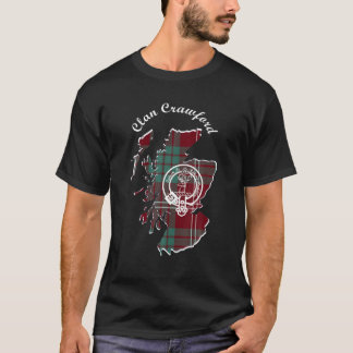 T-shirt Clan Crawford Nom Nom Nom de famille Scottish Tart