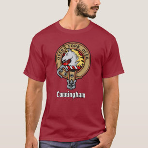 T-shirt Clan Cunningham Crest sur Tartan